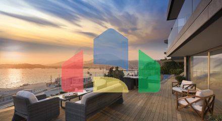 Villas overlooking the main castle of Bodrum and the islands of Kos and Karaada