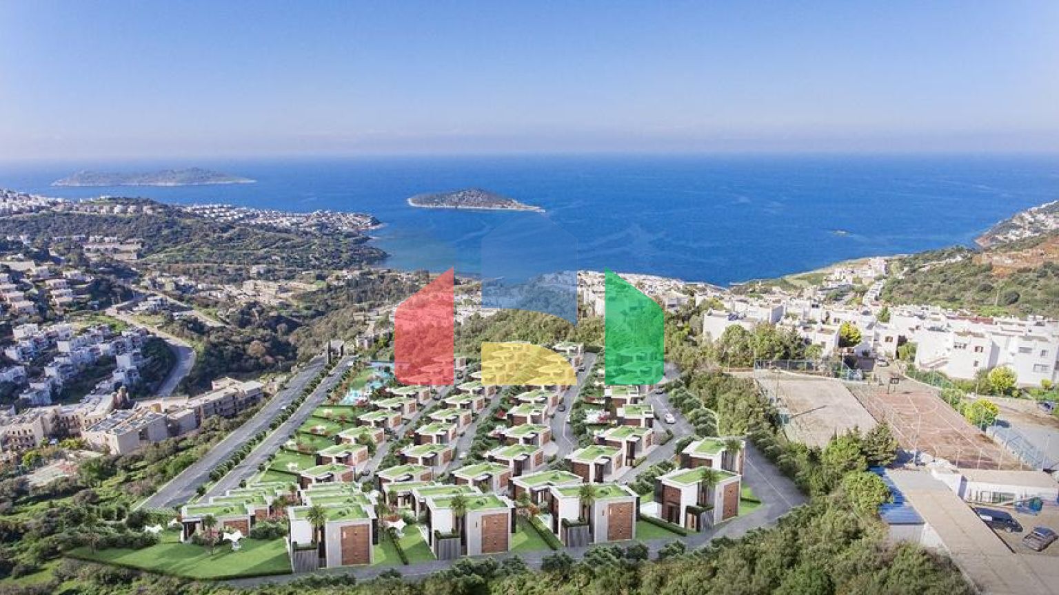 Розкішний проект вілл на стадії будівництва в районі Яликавак