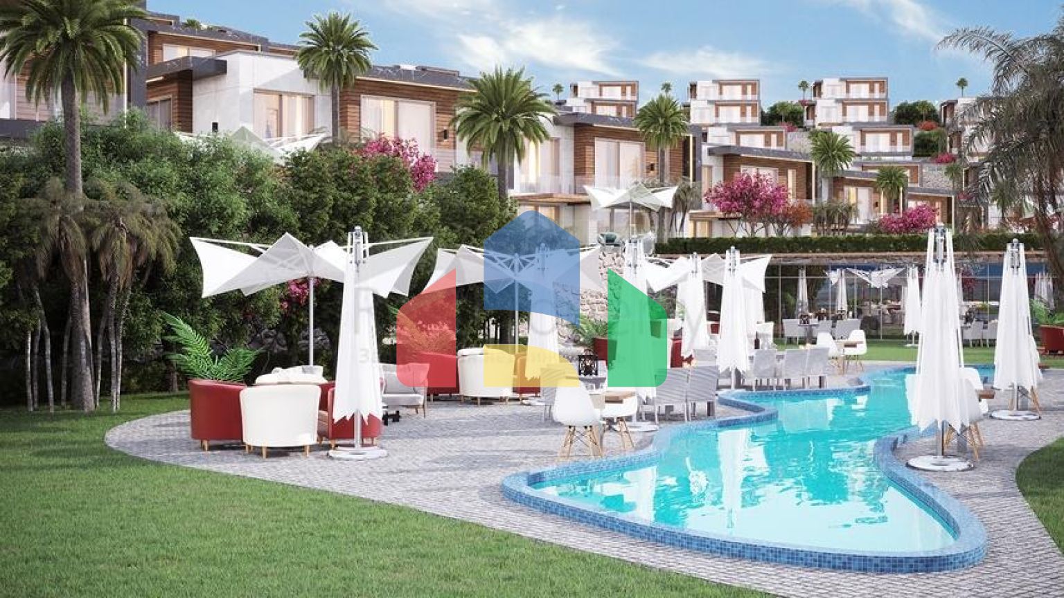 Розкішний проект вілл на стадії будівництва в районі Яликавак