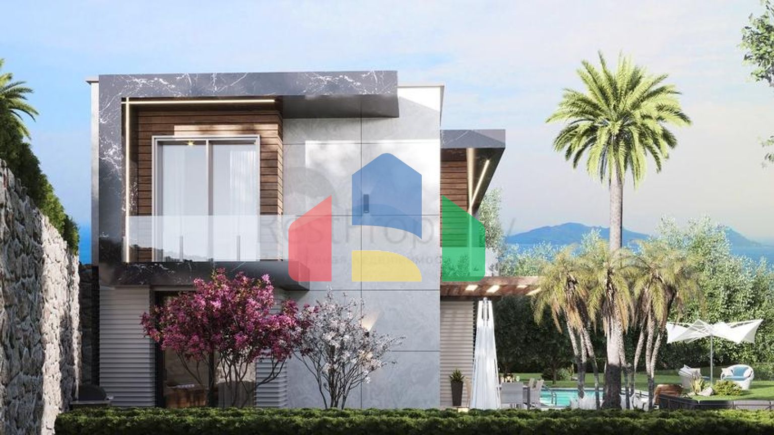 Розкішний проект вілл на стадії будівництва в районі Яликавак