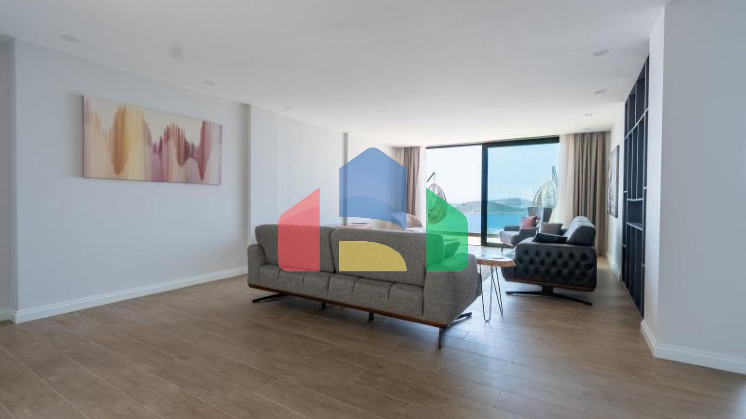 Дюплекс 4+1 с видом на море в Бодрум