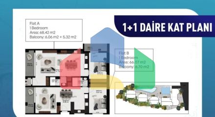 Квартира 2+1 в Бодрум