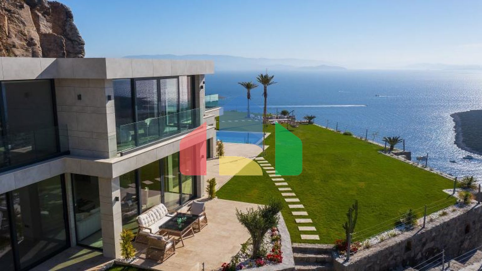 Вілла 5 + 1 з видом на море в Бодрум