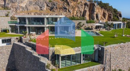 Вілла 5 + 1 з видом на море в Бодрум