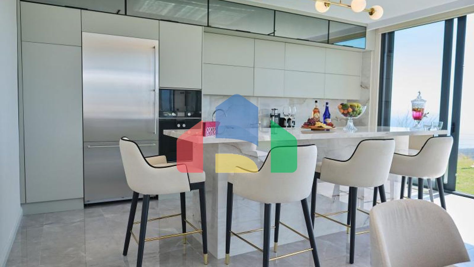 Вілла 5 + 1 з видом на море в Бодрум