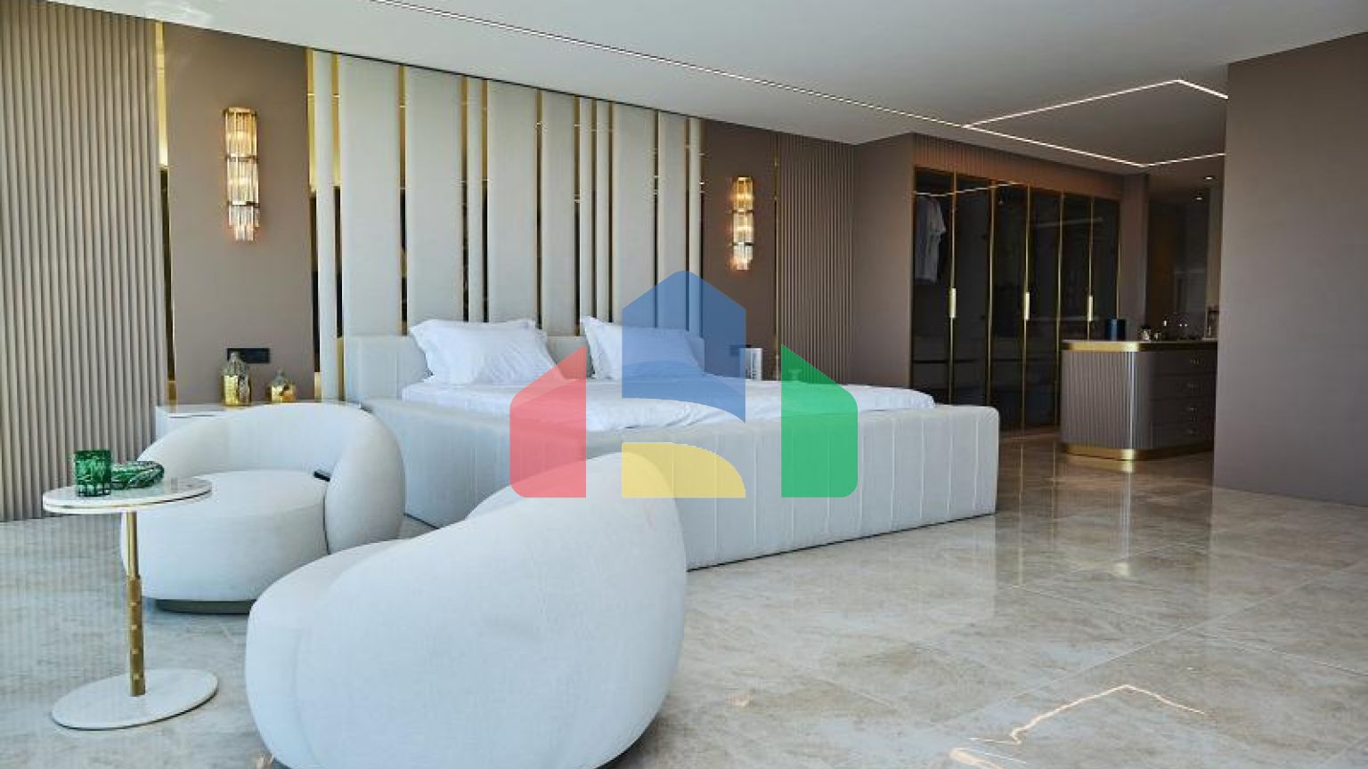 Вілла 5 + 1 з видом на море в Бодрум