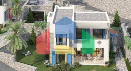 Квартира 3+1 с видом на море в Бодрум