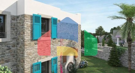 Квартира 3+1 с видом на море в Бодрум