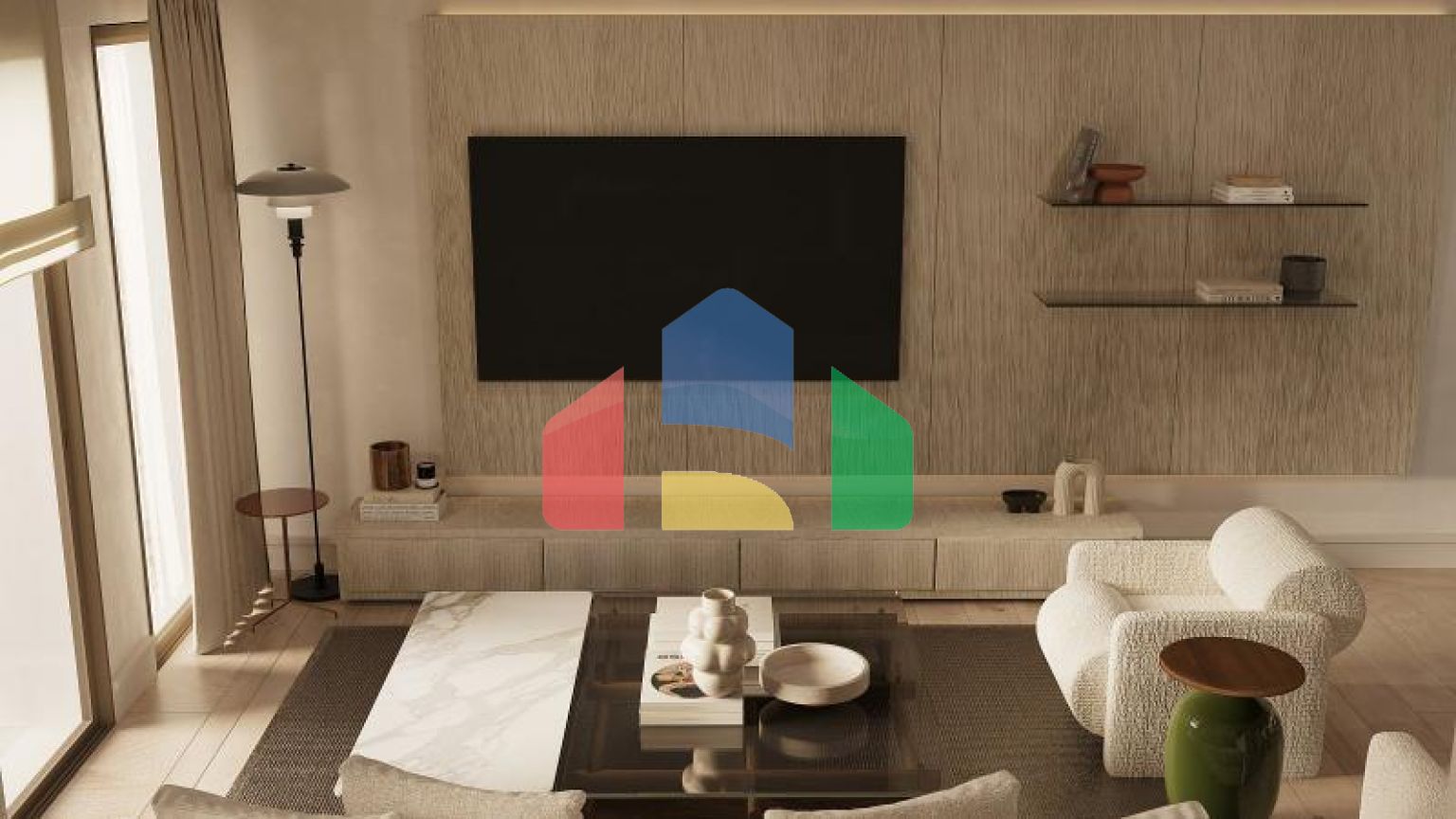 Квартира 3+1 с видом на море в Бодрум