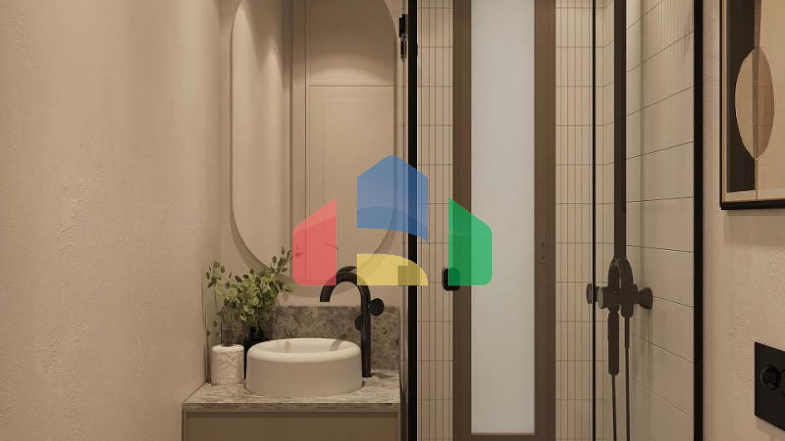 Квартира 3+1 с видом на море в Бодрум