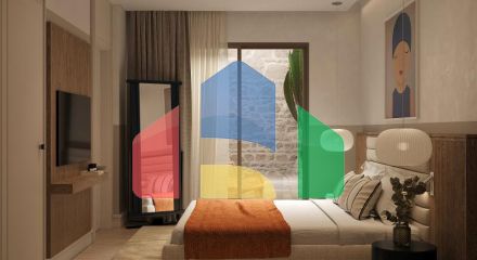 Квартира 3+1 с видом на море в Бодрум