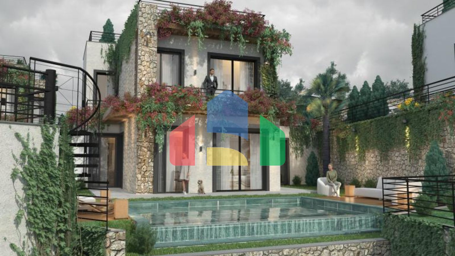 Пентхаус 2+1 в Бодрум