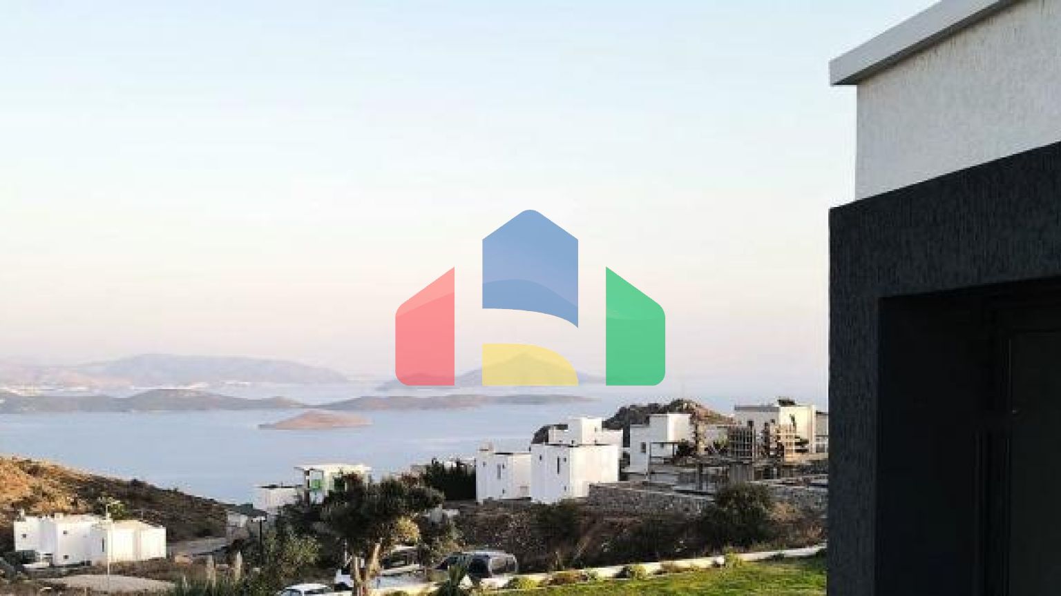 Вилла 5+1 с видом на море в Бодрум