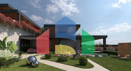 Вилла 4+1 с видом на море в Бодрум