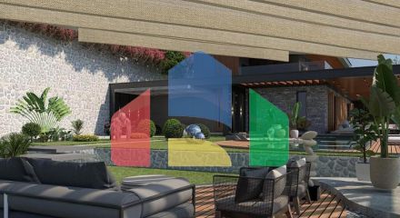 Вилла 4+1 с видом на море в Бодрум