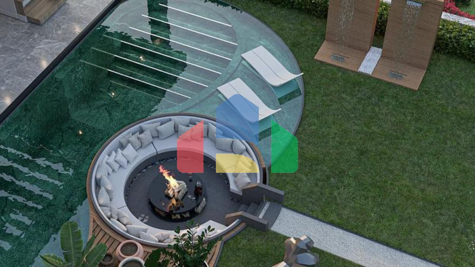 Вилла 4+1 с видом на море в Бодрум