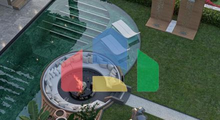 Вилла 4+1 с видом на море в Бодрум