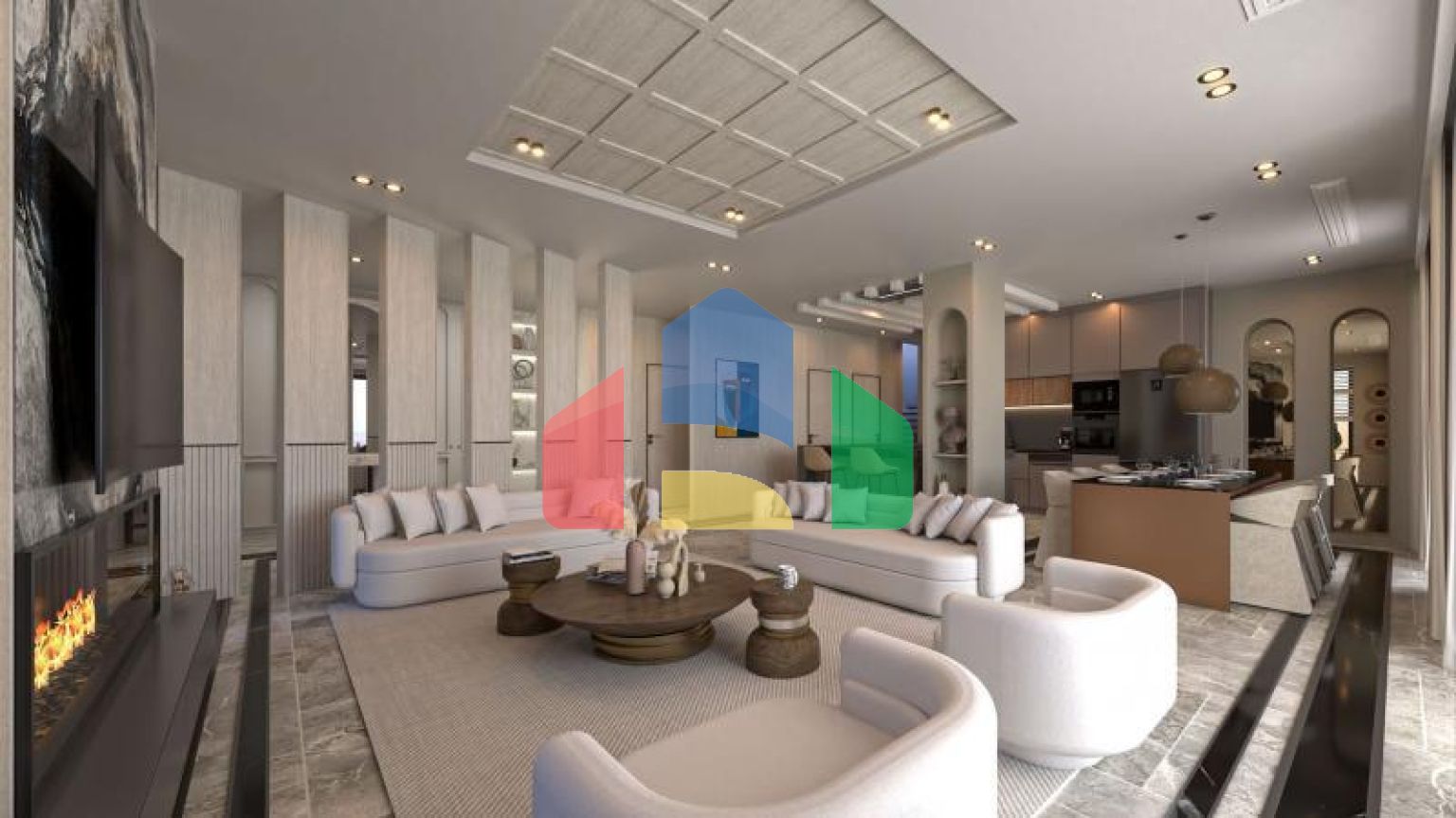 Вилла 4+1 с видом на море в Бодрум