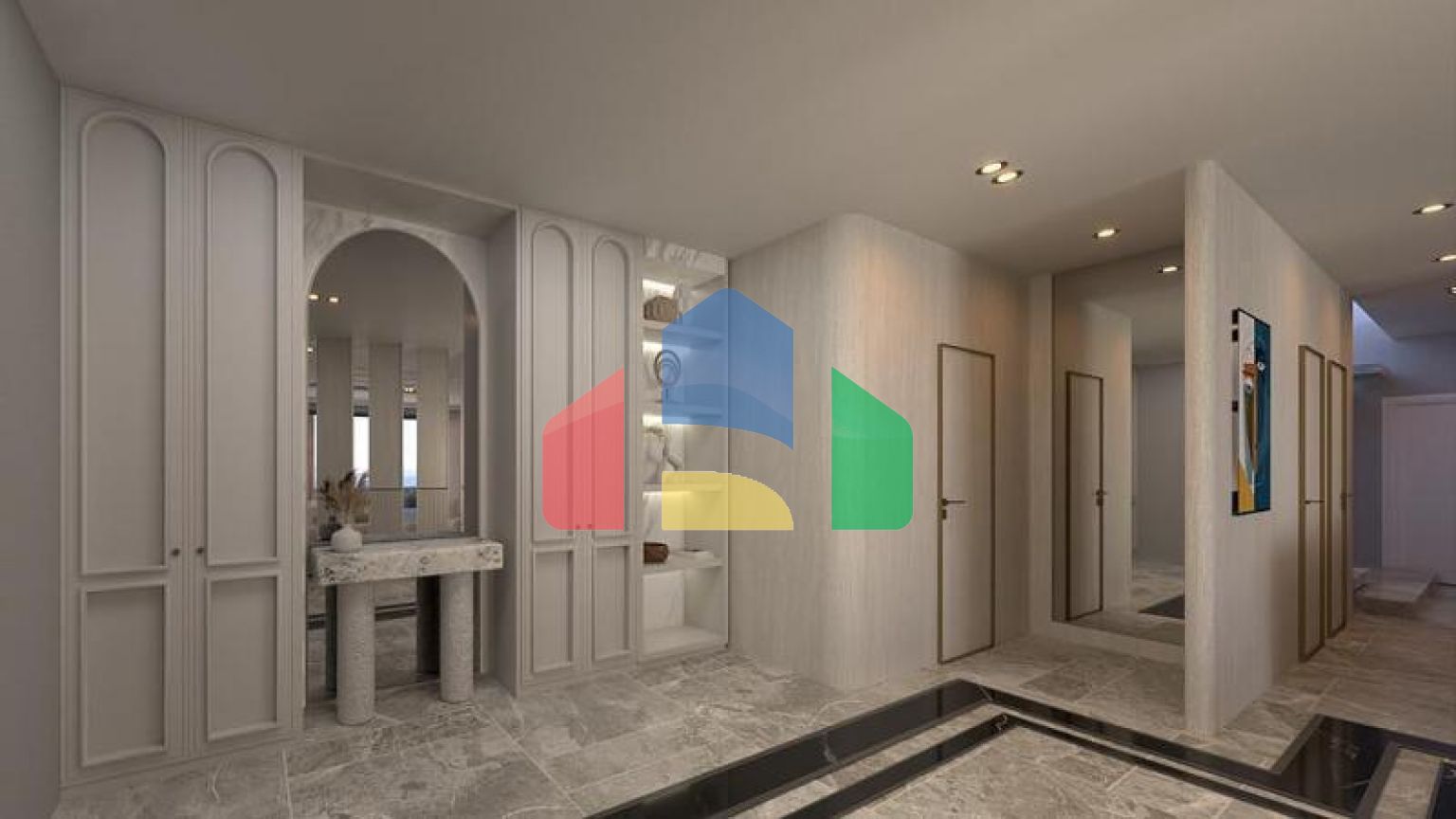 Вилла 4+1 с видом на море в Бодрум