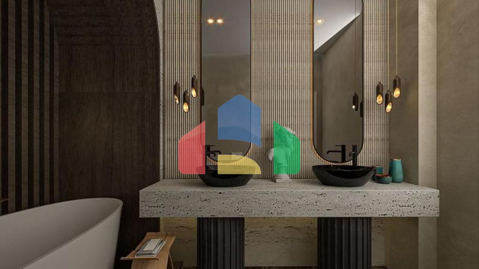 Вилла 4+1 с видом на море в Бодрум