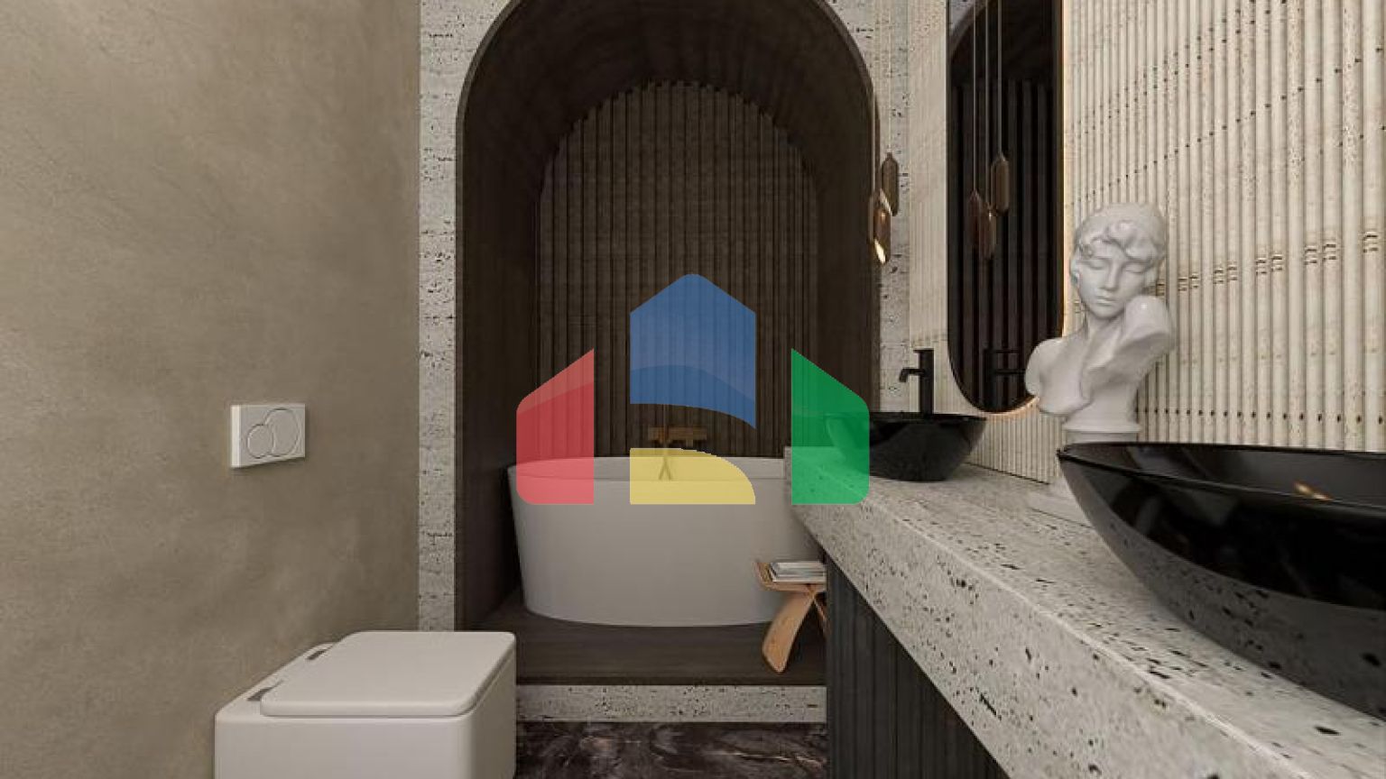 Вилла 4+1 с видом на море в Бодрум