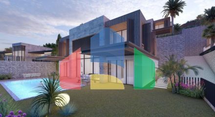 Вилла 5+1 с видом на море в Бодрум