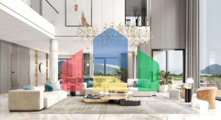 Вилла 5+1 с видом на море в Бодрум