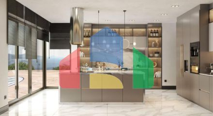 Вилла 5+1 с видом на море в Бодрум