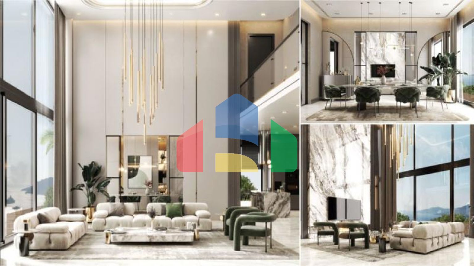 Вилла 5+1 с видом на море в Бодрум