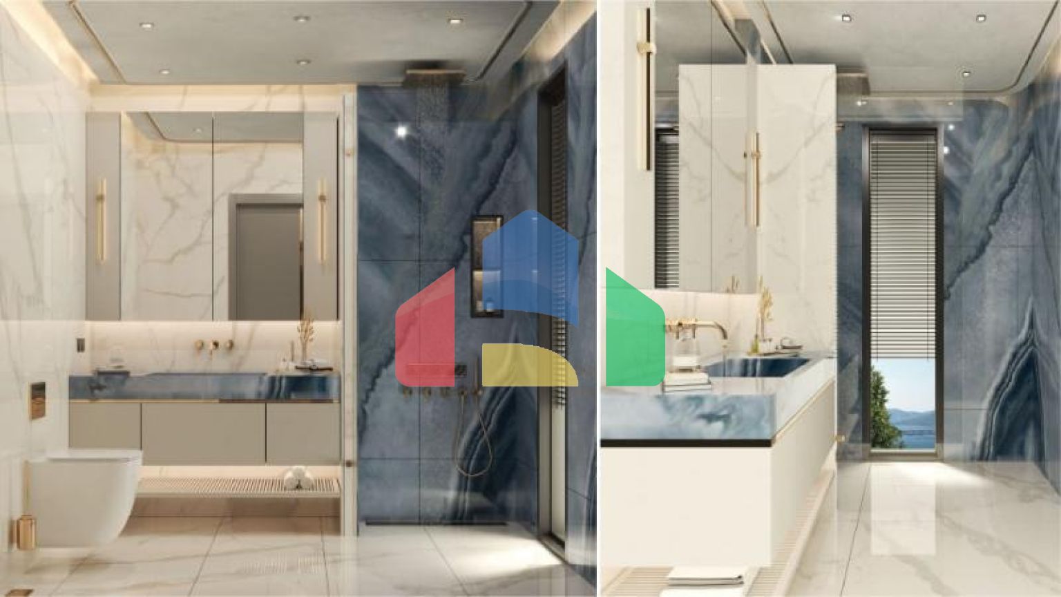 Вилла 5+1 с видом на море в Бодрум