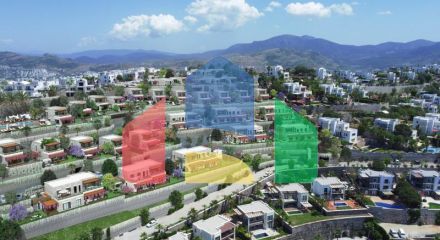 Вилла 4+1 с видом на море в Бодрум