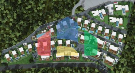 Вилла 4+1 с видом на море в Бодрум