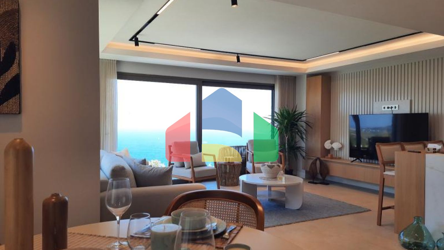 Вилла 4+1 с видом на море в Бодрум