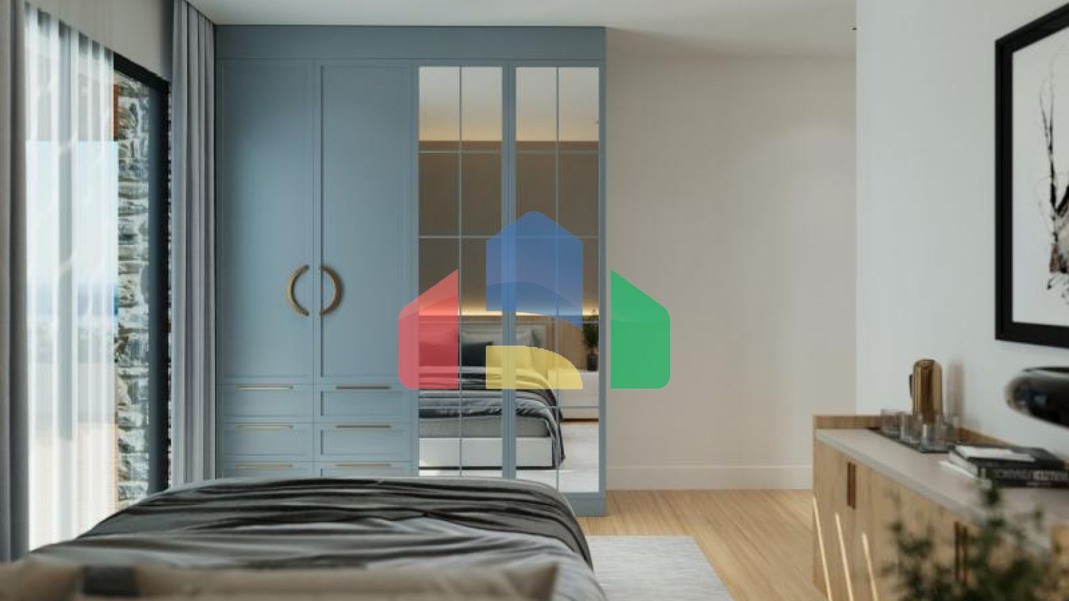 Вилла 4+1 с видом на море в Бодрум