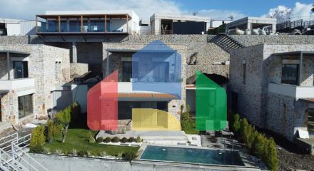 Вилла 4+1 с видом на море в Бодрум