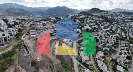 Вилла 4+1 с видом на море в Бодрум