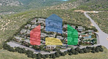 Вилла 4+1 с видом на море в Бодрум