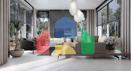 Вилла 4+1 с видом на море в Бодрум