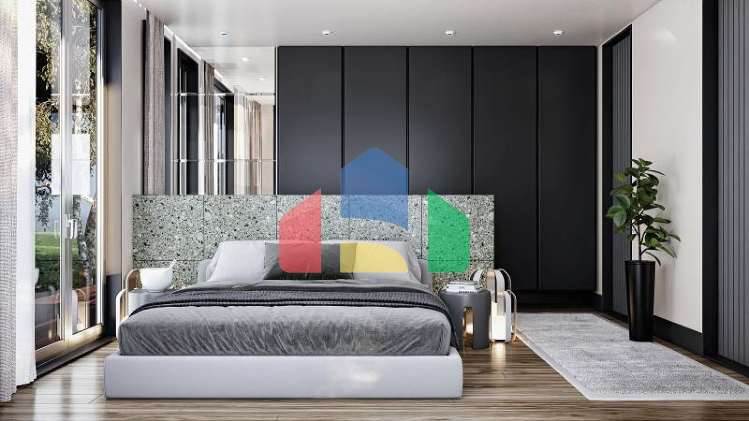 Вилла 4+1 с видом на море в Бодрум