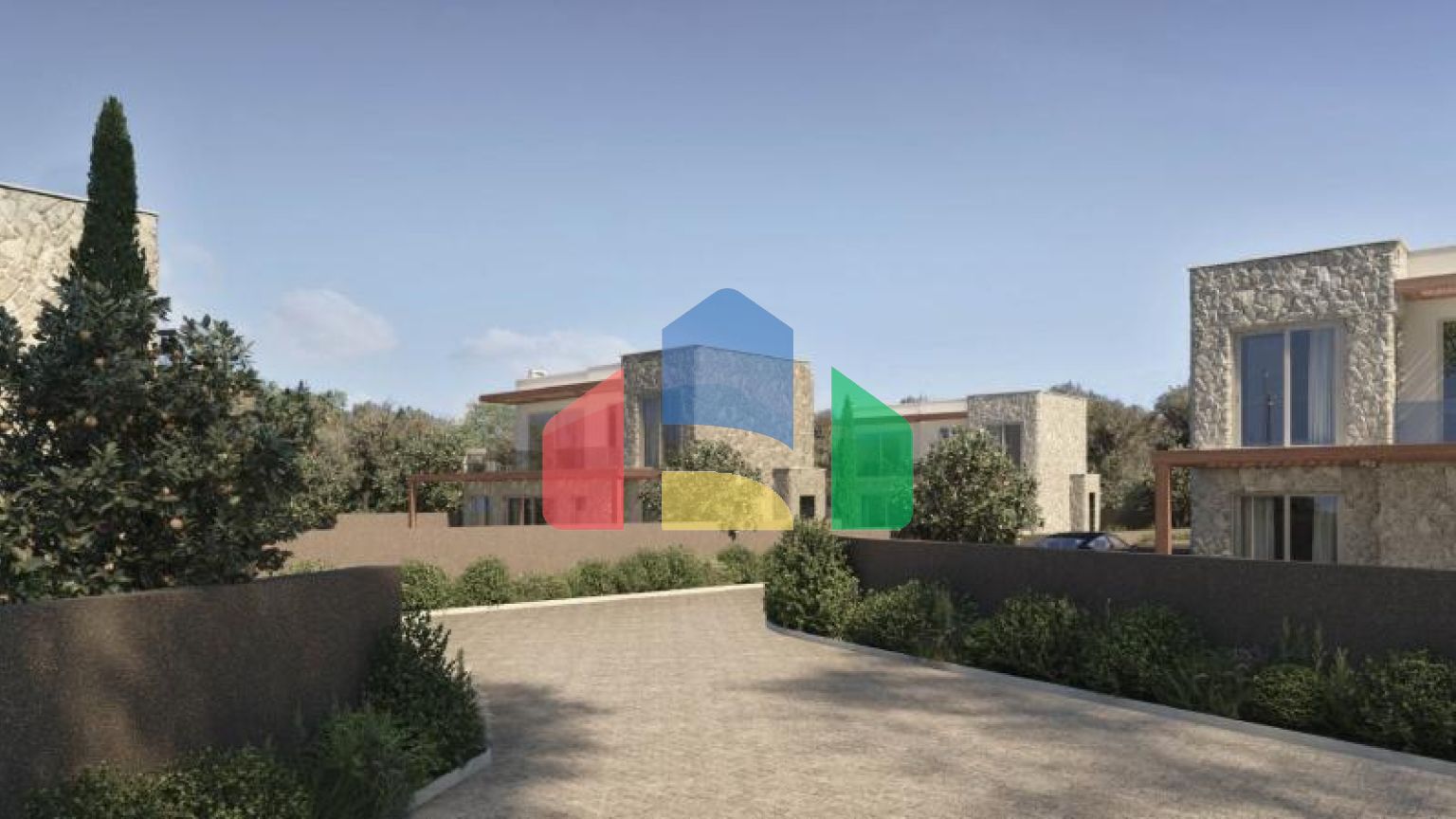 Вилла 3+1 с видом на море в Бодрум