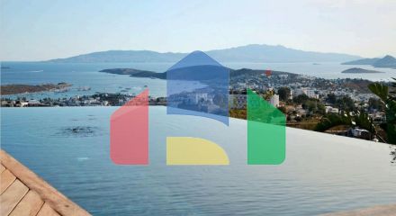 Вилла 5+2 с видом на море в Бодрум