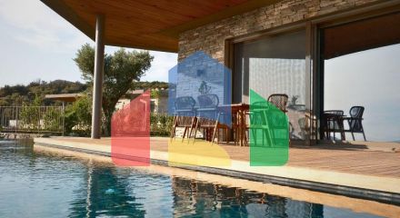 Вилла 5+2 с видом на море в Бодрум