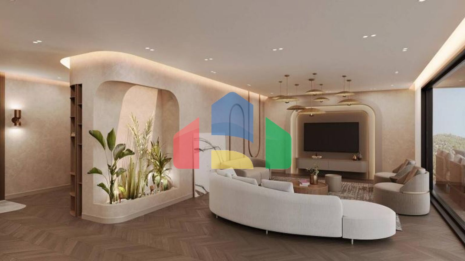 Вилла 5+2 с видом на море в Бодрум