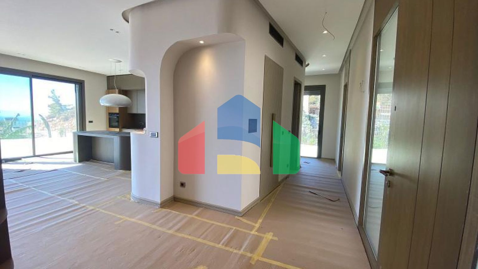 Вилла 5+2 с видом на море в Бодрум