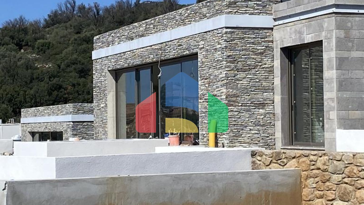 Вилла 5+2 с видом на море в Бодрум