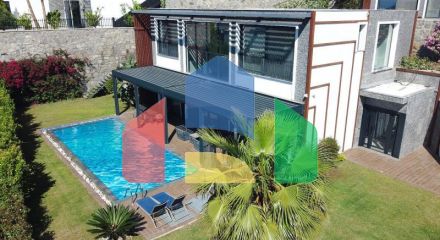 Вилла 5+1 с видом на море в Бодрум