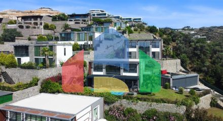 Вилла 5+1 с видом на море в Бодрум