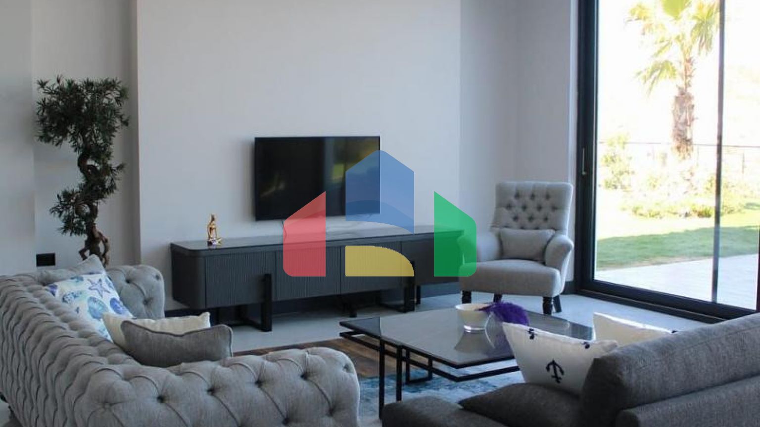 Вилла 5+1 с видом на море в Бодрум