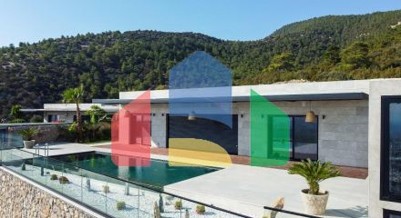 Вилла 7+2 с видом на море в Бодрум