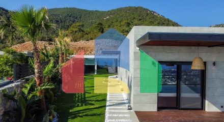 Вилла 7+2 с видом на море в Бодрум